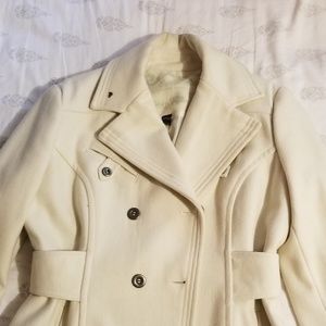 Off white winter coat